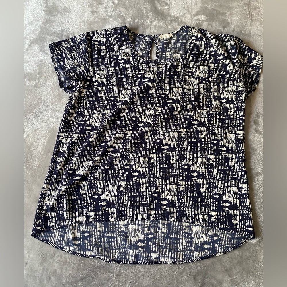 Paper Kite Navy and White Tee Size L